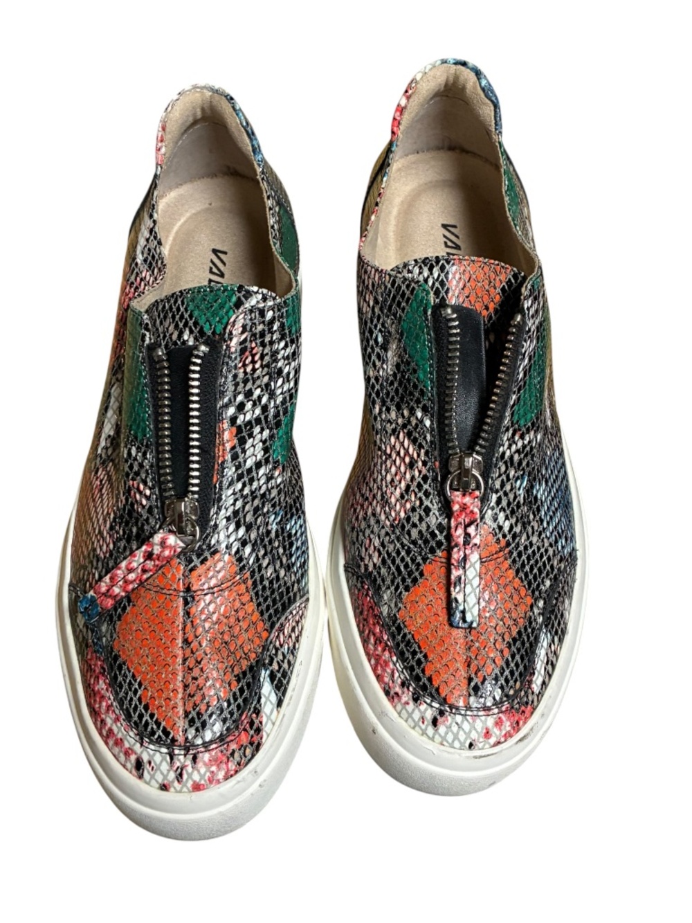 Vaneli Sport Multicolor Snakeskin Print Slip-On Sneakers